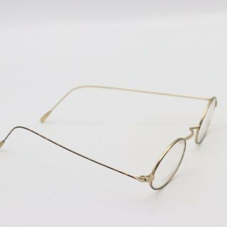Brown and Gold Small Oval Eyeglasses Neostyle 2