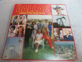 Vintage - Dallas Tv Show " A Game Of The Ewing Family " Board Game Complete