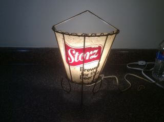 Vintage Storz Beer Lighted Wall Table Sconce Lamp " Brewed For The Beer Pro "