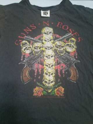 Rare Licensed Vintage Guns N Roses 1991 1992 Use Your Illusion Tour Shirt M