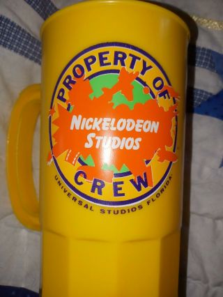 Rare Vintage1990 Nickelodeon Studios Plastic Cup