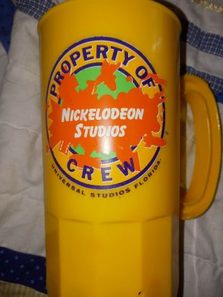 RARE Vintage1990 Nickelodeon Studios Plastic Cup 2