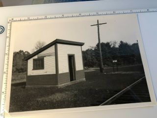 Vintage Photo Boston & Maine Railroad Station East Candia Nh Small Depot