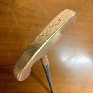 Vintage Acushnet Bullseye Golf Putter Hb M5 S John Reuter Jr Leather Grip