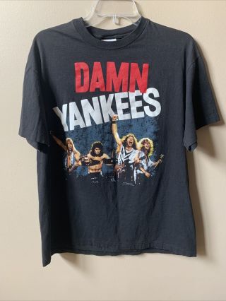 Vintage 1990 Damn Yankees Ted Nugent World Tour Concert Xl Shirt