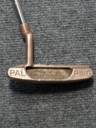 Ping Pal Copper Putter Vintage Karsten Blade Rh Golf Pride Ping Putter Grip Usa