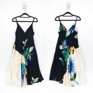 Vtg Jams World Sapphire Dress Floral Hawaiian Floral Sun Dress Vintage Women’s L
