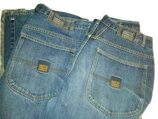 2x Vintage Marithe Francois Girbaud Blue Brand X Jeans Authentic Fit Size 36x27