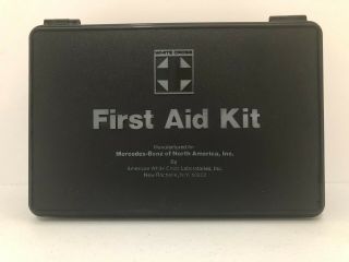 Mercedes First Aid Kit White Cross 900 865 08 50 Black Vintage 3