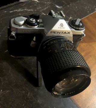 Pentax Mue Se 35mm Slr Film Camera With 50 Mm Lens And Tripod - Asahi Vtg