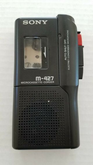SONY M - 427 & M - 527V Microcassette Recorders Vintage 3