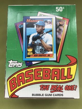 1990 Topps Major League Baseball Bubble Gum Cards Box Mlb Vintage Ken Griffey Jr