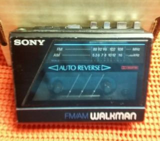 Vintage Sony Walkman Wm - F77 Am/fm Stereo Cassette Player Only Radio