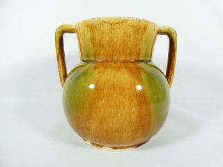 Vintage Art Deco Bendigo Australian Pottery Waverley Ware Twin Handle Urn Vase