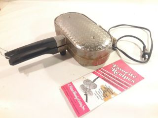 True Vintage C.  Palmer Model 1000 Electric Pizzelle Iron Maker Made In Usa