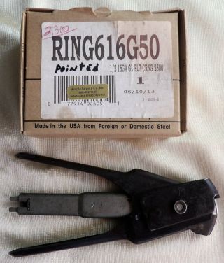 Vintage Bostitch P7 Fastener Hog Ring Pliers Stapler,  2,  300 Hog Rings Usa Prod.