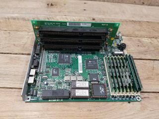 Vintage Mother Board W Intel I387 Processor Memory & Daughter Board