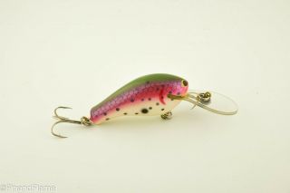 Vintage Bagley Diving Killer B Antique Fishing Lure Rainbow Trout Mg17