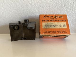 Vintage Lyman Ideal 454 Round Ball Bullet Mold Mould Block