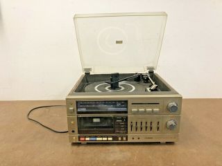Vintage Fisher Stereo System Record Player Cassette Radio Mc - 720 Mc720