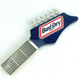 Vintage Bud Dry Draft Guitar Beer Tap Handle Knob