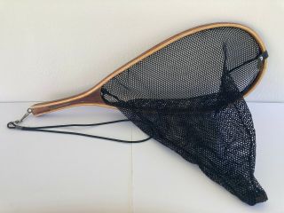 Vintage Ll Bean Wood Landing Fly Fishing Net Made In Usa