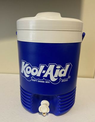 Vintage Kool - Aid Man Plastic Igloo Legend 2 Gallon Cooler Dispenser Kool Aid