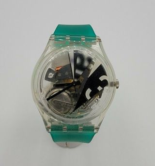 Swatch 1996 " Con - Fusion " Gk222 Watch 34mm Vintage Swiss Quartz Runs