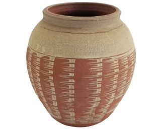 Vintage Studio Art Pottery Terra Cotta Vase Signed Paul Renner 4 "
