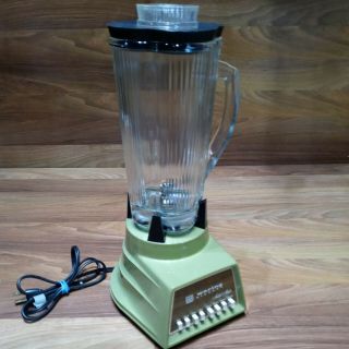 Vintage Waring 7 Speed Model 1186 Solid State Blender Avacado Green Shippin