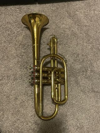 Vintage King Cleveland 602 CORNET Trumpet in Hard Case Benge 7C Mouthpiece MORE 2