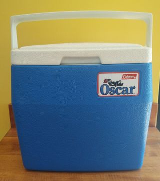Vintage Coleman Oscar Blue & White 16 Quart Cooler 5274 1984 Usa