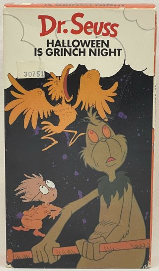 RARE Vintage1989 Dr.  Seuss - Halloween is Grinch Night Hi - Fi Stereo w/ CC VHS 2