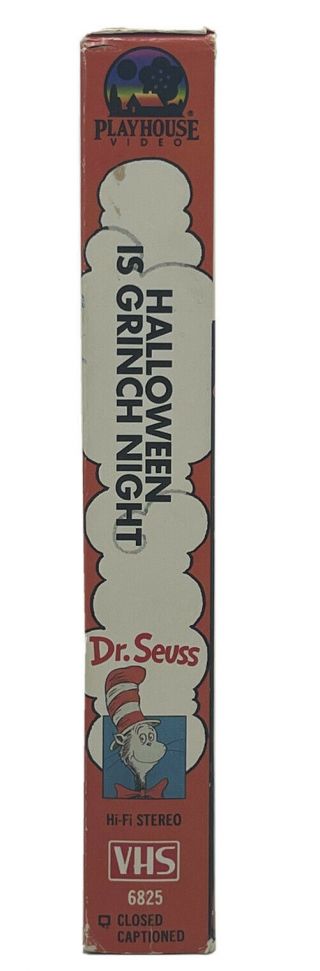 RARE Vintage1989 Dr.  Seuss - Halloween is Grinch Night Hi - Fi Stereo w/ CC VHS 3