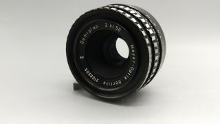 Vintage Zebra Meyer Optik Gorlitz Domiplan 2.  8/50mm Lens M42 Fit Camera Work Eu
