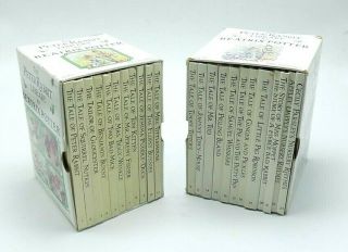 Vintage Complete Peter Rabbit Library 23 Books In 2 Box Set Beatrix Potter 1987