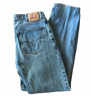 Vtg Levi’s 560 Jeans Tagged 38x36 Comfort Fit Baggy True Measurement 36x34