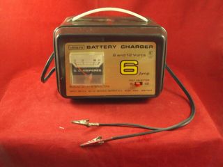 Vintage Sears Battery Charger 6 And 12 Volt 6 Amp 608.  715110