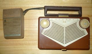 Vintage Motorola Radios (2) Model 56b1 Tube Radio & X29n Transistor -