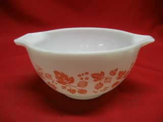 Vintage Pyrex Pink Gooseberry Cinderella 441 1 1/2 Pint Mixing Bowl -