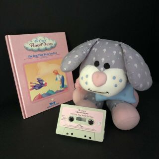 Vintage 1986 Land Of Pleasant Dreams Snips Dog Plush Book & Cassette Set