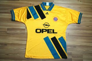 Bayern Munich Away Football Shirt 1993/1995 Vintage Soccer Jersey Adidas Size M