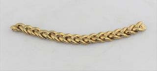 Vintage Designer Signed Ciner Chunky Gold Tone Link Bracelet - 7 " L X 5/8 " W