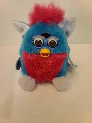 Rare Vintage Furby Babies Clown 1999 70 - 940 Blue And Pink