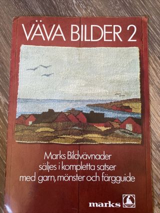 Vintage Swedish Hand Weaving Pattern Marks Lena Larsson 79851 Fiskelaget Kit