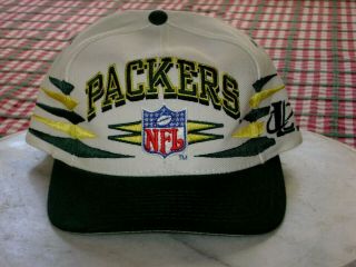 Vintage 90s Green Bay Packers Hat Snapback Nfl Proline Diamond Logo Athletic
