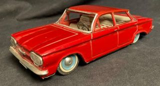 Vintage 1961 Bandai Japan Chevrolet Corvair Tin Friction Toy 4 - Door Sedan