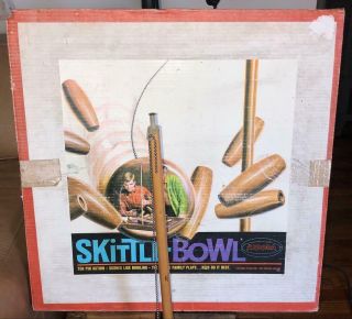 Vintage Skittle Bowl Game By Aurora 5501 1969 Complete