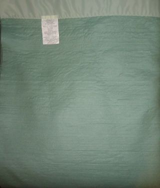 Vintage Chatham 100 Acrylic Nylon Trim Blanket Sage Green 82 X 96 Full To Queen