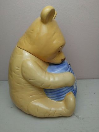 Vintage Treasure Craft Winnie The Pooh - Pooh Bear With Honey Pot Cookie Jar 3